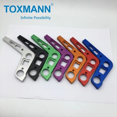 Módulo de mudança de câmbio de carregamento duplo de curta distância de moagem CNC Alumínio 6061-T6 Anodizado de alta precisão