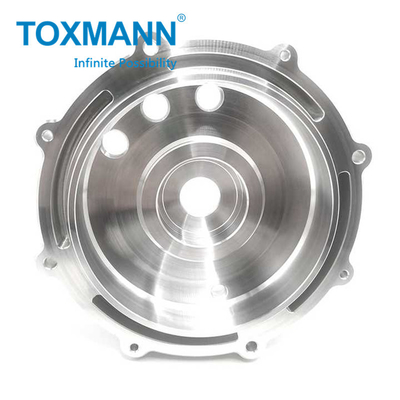 Processamento de peças de trabalho e tratamento por oxidação da tampa frontal de liga de alumínio para torneamento CNC de precisão