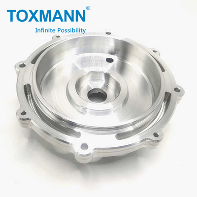 Processamento de peças de trabalho e tratamento por oxidação da tampa frontal de liga de alumínio para torneamento CNC de precisão