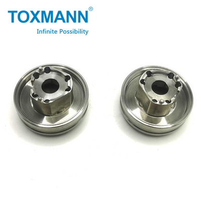 Acoplamento de Primavera Personalizado Metal Bellows Clamps Tipo de Primavera Acoplamento de Eixo Flexível Partes de Mecânica de Torno CNC