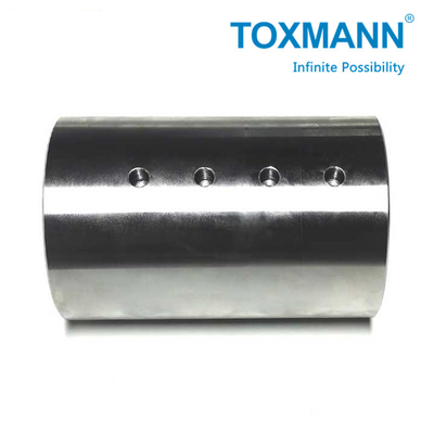 Peças de usinagem CNC OEM Eixo rotativo P20 Hardware de fundição de alta precisão Conector do tubo do encaixe do trilho