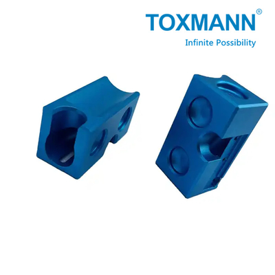 Processamento CNC personalizado de precisão azul anodizado Alumínio aço inoxidável Peças CNC peças metálicas