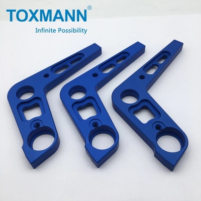 Módulo de mudança de câmbio de carregamento duplo de curta distância de moagem CNC Alumínio 6061-T6 Anodizado de alta precisão